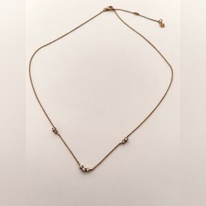 Mejuri Floating Sapphire Adjustable Necklace 18k Gold Vermeil